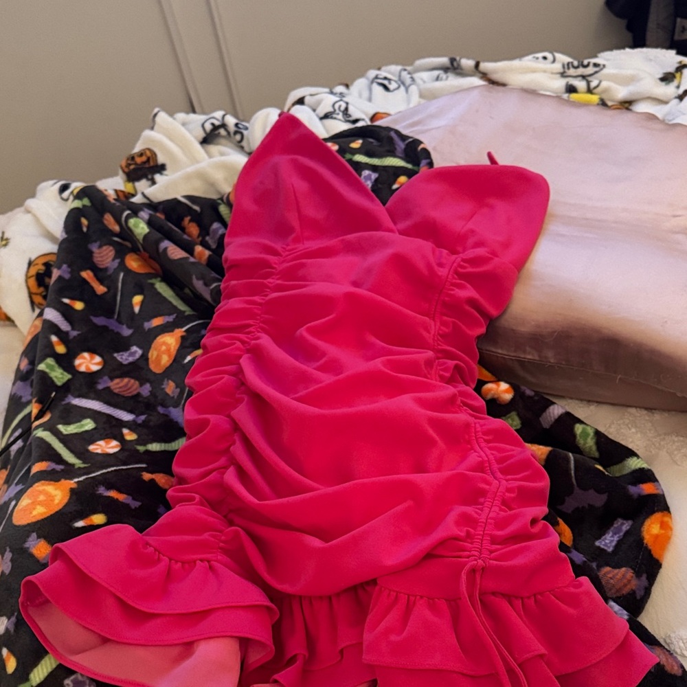 Hello Molly Pink Ruffled Dress - Picture 2 of 2